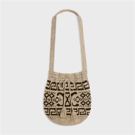 celine big bag taupe|BAG IN TRIOMPHE FAIR ISLE WOOL .